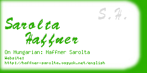 sarolta haffner business card